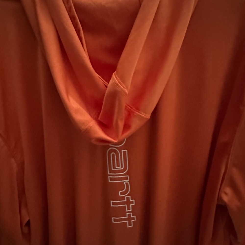 Mens Carhartt Force Sun Defender/Long Sleeve Orange/Size 3XL tall